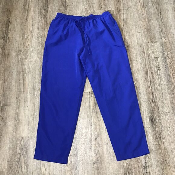 Koret Athletic Drawstring Closure Pants ~ Sz XL ~ Blue ~ High Rise ~ 31" Inseam - Picture 2 of 6